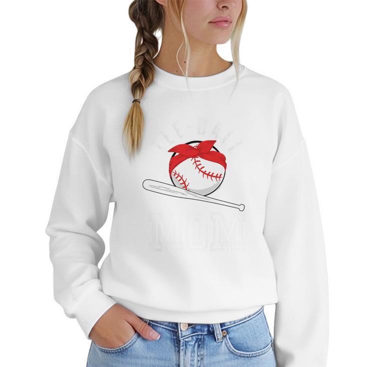 T-Ball Baseball Mom Teeball Mom Mother's Day 2024 Premium Women Crewneck Sweatshirt