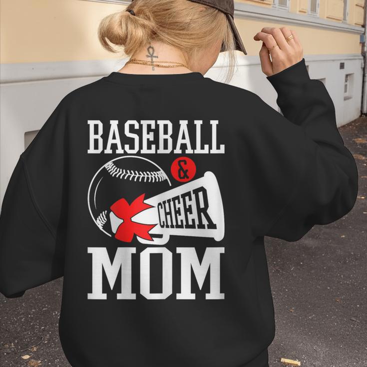 Baseball Cheer Mom Cheerleading Cheerleader Baseball Mom Women's Sweatshirt Back Print Baseball Cheer Mom Cheerleading Cheerleader Baseball Mom Women's Sweatshirt Back Print