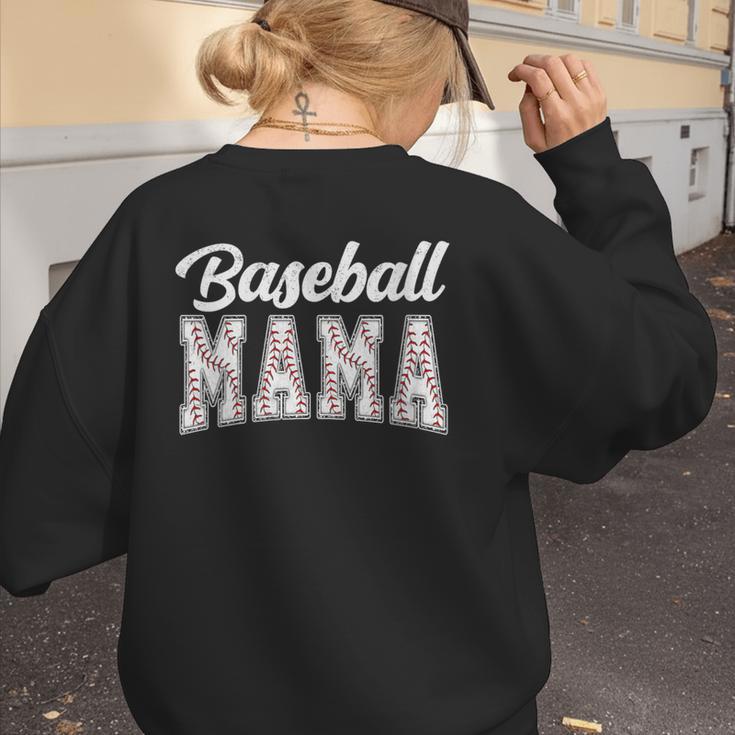 Baseball Mama Baseball Mom Women Proud Retro Women's Sweatshirt Back Print Baseball Mama Baseball Mom Women Proud Retro Women's Sweatshirt Back Print
