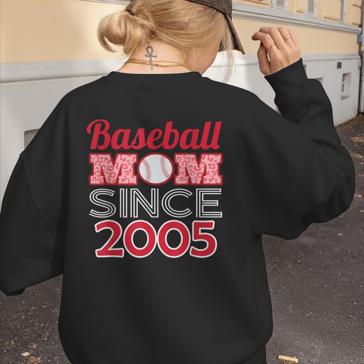Baseball Mom Since 2005 Women's Sweatshirt Back Print Baseball Mom Since 2005 Women's Sweatshirt Back Print