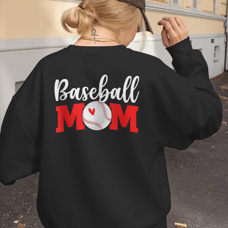 Baseball Mom Cute Letter Print Women Cute Mother's Day Women's Sweatshirt Back Print Baseball Mom Cute Letter Print Women Cute Mother's Day Women's Sweatshirt Back Print