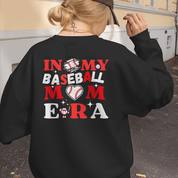 In My Baseball Mom Era Endless Memories Stylish Tribute Women's Sweatshirt Back Print