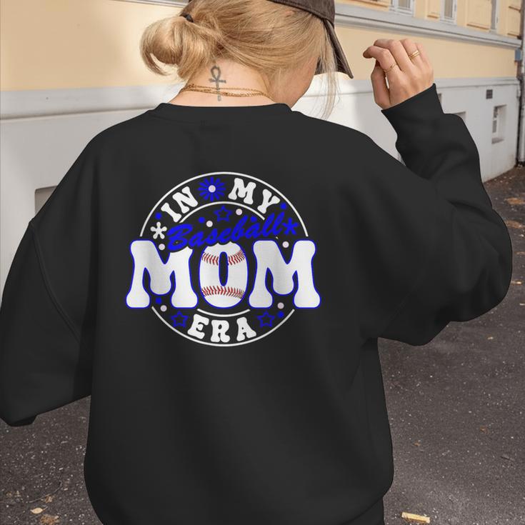 Baseball Mom Era Player Mother Game Day Women's Sweatshirt Back Print Baseball Mom Era Player Mother Game Day Women's Sweatshirt Back Print