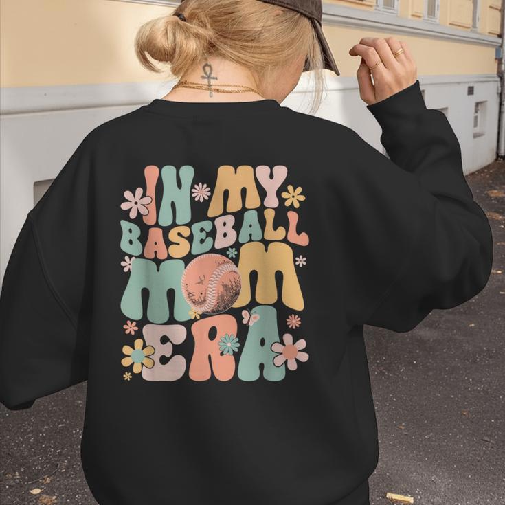 In My Baseball Mom Era Women's Sweatshirt Back Print