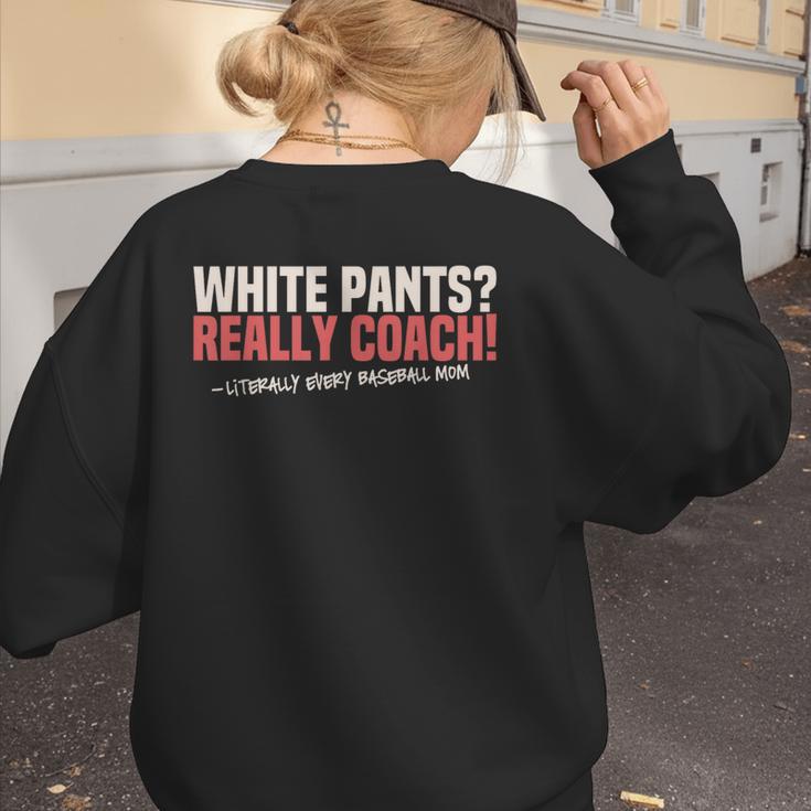 Baseball Mom Mama Baseball Lover Women's Sweatshirt Back Print Baseball Mom Mama Baseball Lover Women's Sweatshirt Back Print