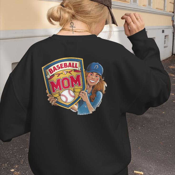 Baseball Mom Mama Mother's In My Baseball Mom Era Women's Sweatshirt Back Print Baseball Mom Mama Mother's In My Baseball Mom Era Women's Sweatshirt Back Print