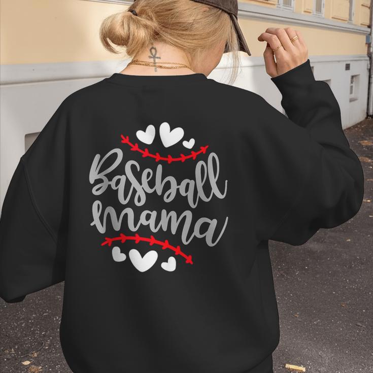 Baseball Mom Mama Women's Sweatshirt Back Print Baseball Mom Mama Women's Sweatshirt Back Print