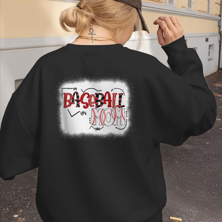 Baseball Mom Mommy Baseball Player Women's Sweatshirt Back Print Baseball Mom Mommy Baseball Player Women's Sweatshirt Back Print