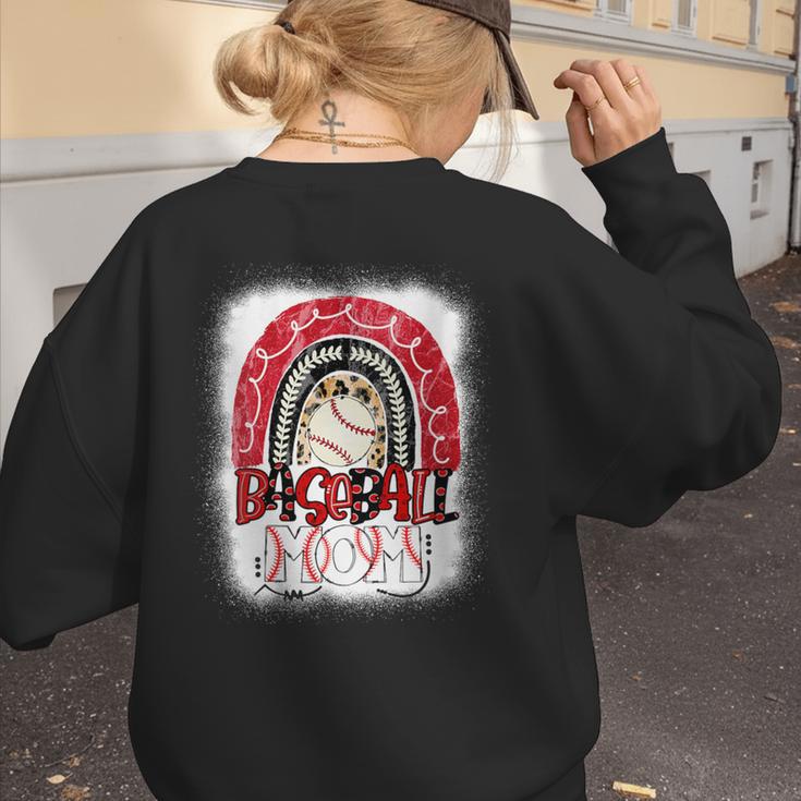 Baseball Mom Rainbow Boho Mommy Women's Sweatshirt Back Print Baseball Mom Rainbow Boho Mommy Women's Sweatshirt Back Print
