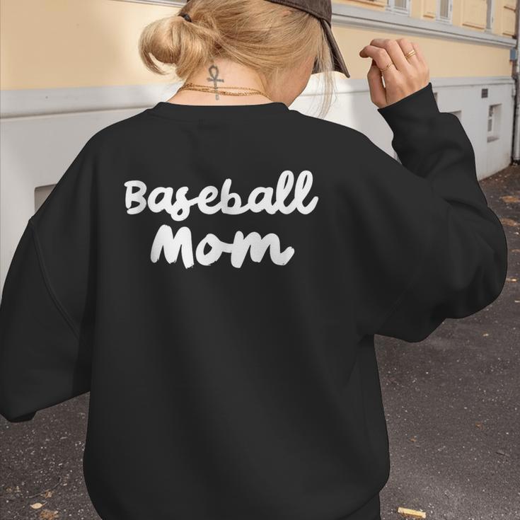 Baseball Mom Retro Women's Sweatshirt Back Print
