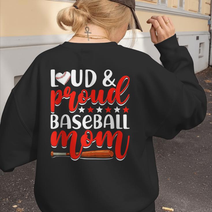 Baseball Mom Sport Mommy Baseball Mama Mother's Day Women's Sweatshirt Back Print Baseball Mom Sport Mommy Baseball Mama Mother's Day Women's Sweatshirt Back Print