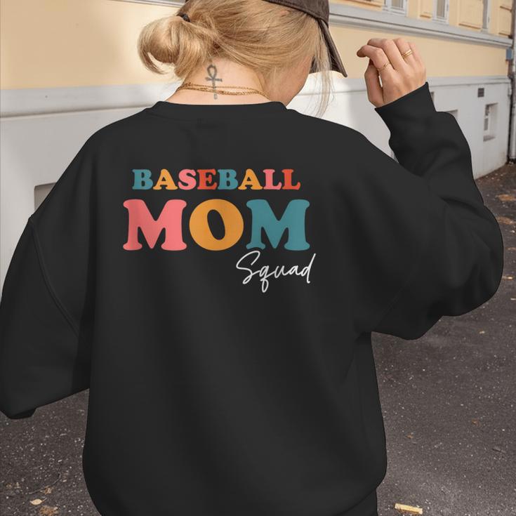Baseball Mom Squad Boho Cute Back To School Ball Mom Women's Sweatshirt Back Print Baseball Mom Squad Boho Cute Back To School Ball Mom Women's Sweatshirt Back Print