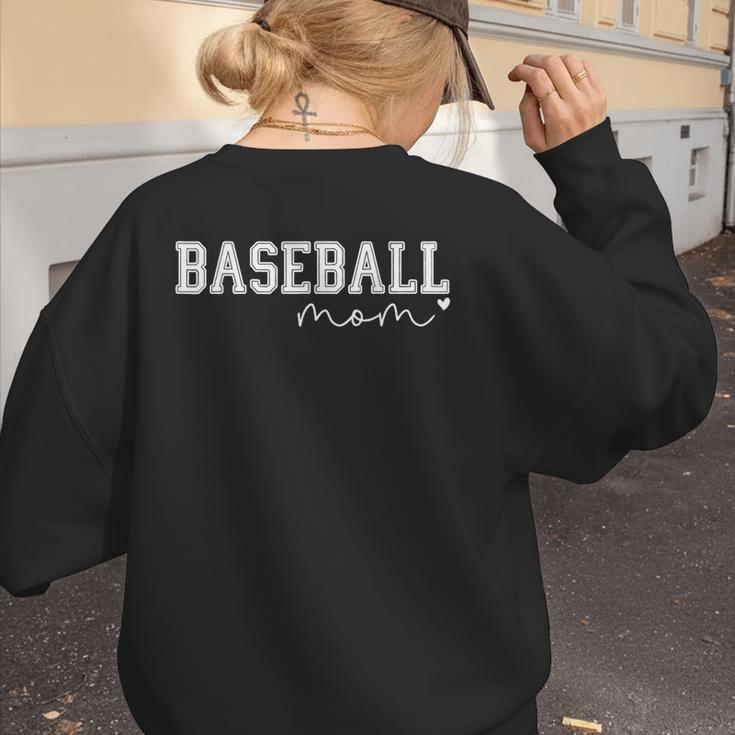 Baseball Mom Tee Mother's Day Family Baseball Women's Sweatshirt Back Print Baseball Mom Tee Mother's Day Family Baseball Women's Sweatshirt Back Print