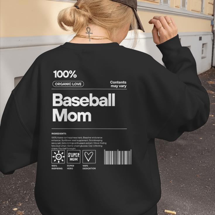 Baseball Mom Graphic Tees For Women Women's Sweatshirt Back Print Baseball Mom Graphic Tees For Women Women's Sweatshirt Back Print