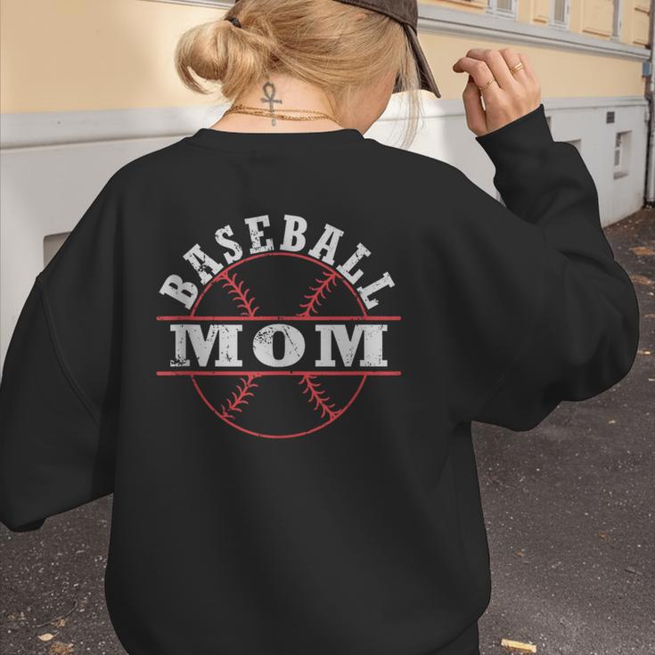 Baseball Mom For Women Women's Sweatshirt Back Print Baseball Mom For Women Women's Sweatshirt Back Print
