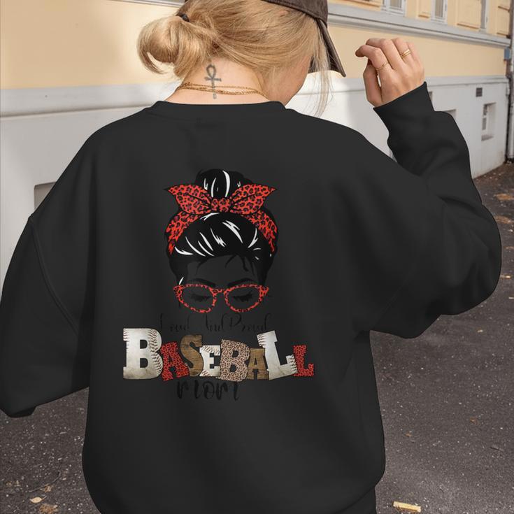 I Am Baseball Mom Women's Sweatshirt Back Print I Am Baseball Mom Women's Sweatshirt Back Print