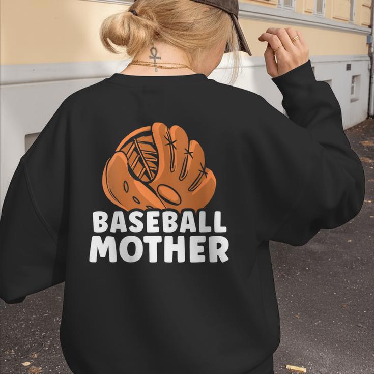 Baseball Mother Lover Baseballer Player Match Baseball Mom Women's Sweatshirt Back Print Baseball Mother Lover Baseballer Player Match Baseball Mom Women's Sweatshirt Back Print