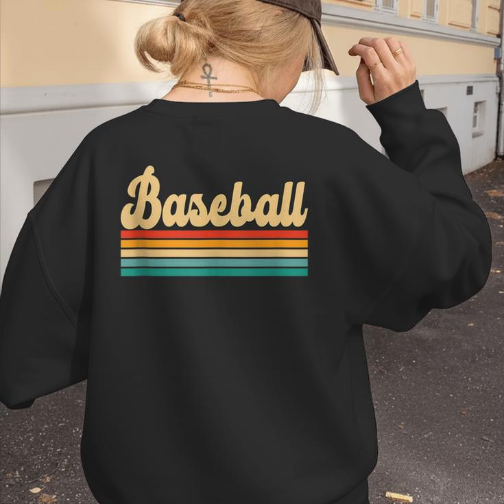 Baseball Player Sports Baseball Mom Baseball Coach Women's Sweatshirt Back Print
