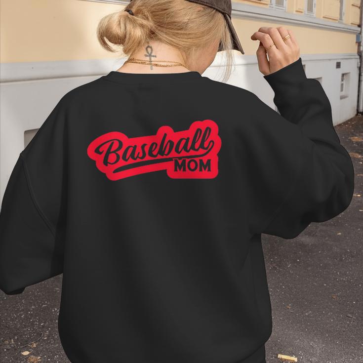Baseball Softball Baseball Mom Baseball Women's Sweatshirt Back Print
