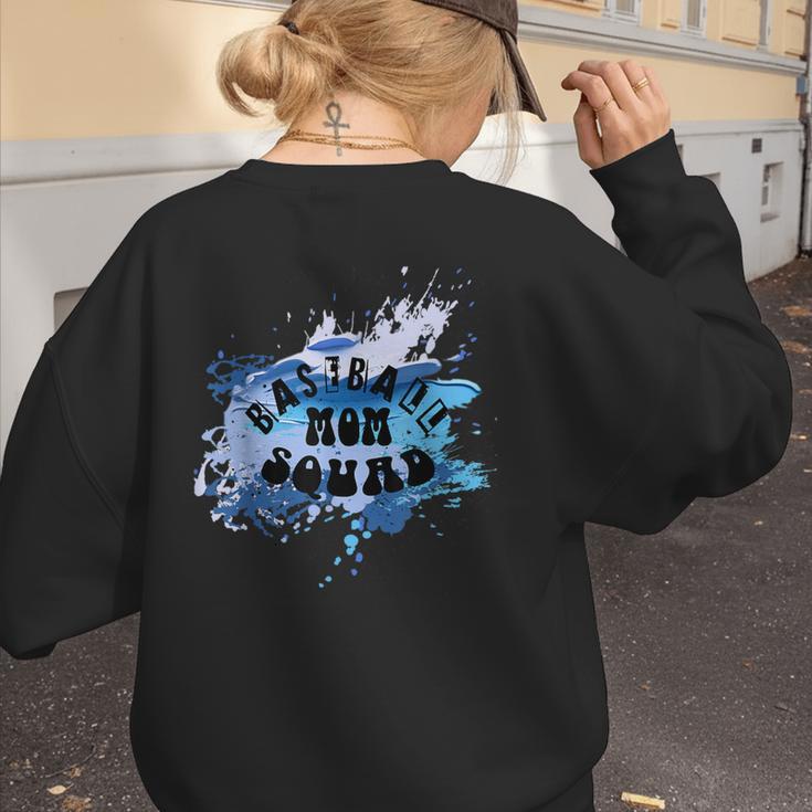 Baseball Sons Baseball Moms Squad Women's Sweatshirt Back Print