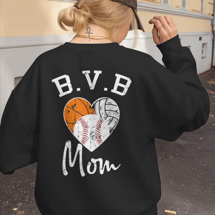Basketball Volleyball Baseball Mom For Women Women's Sweatshirt Back Print