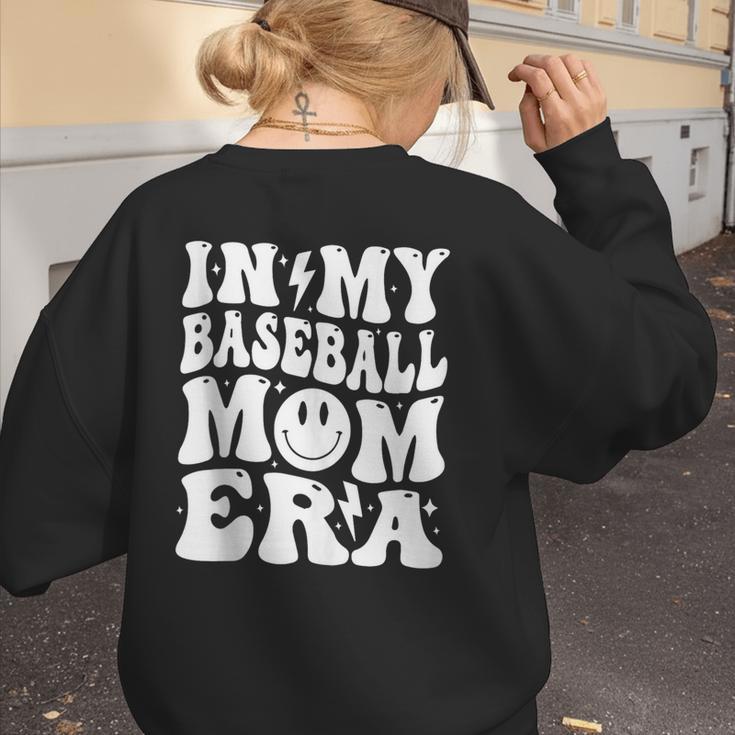 Family Mama In My Baseball Mom Era Women's Sweatshirt Back Print Family Mama In My Baseball Mom Era Women's Sweatshirt Back Print