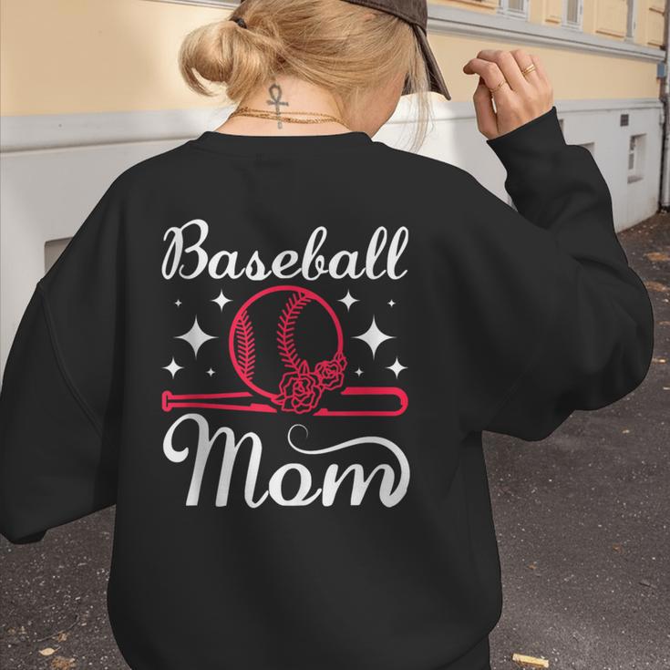 Mommy Baseball Mom Women's Sweatshirt Back Print
