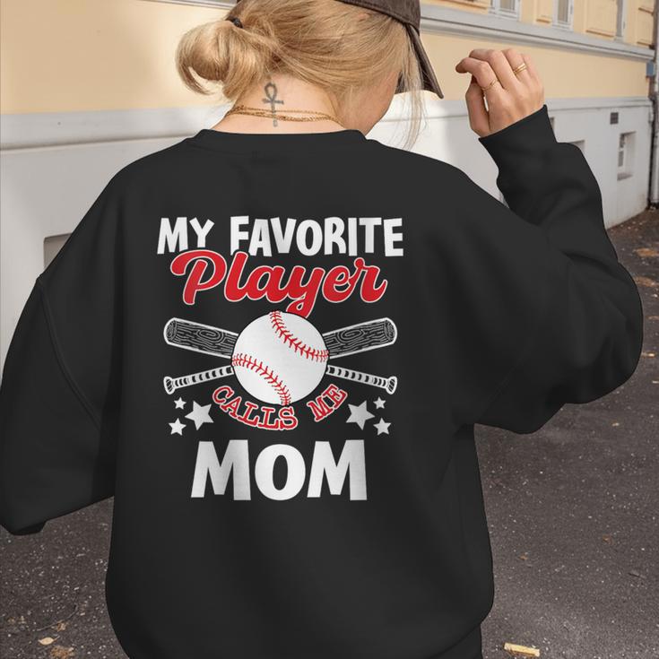 Mother's Day Baseball Mom Women's Sweatshirt Back Print Mother's Day Baseball Mom Women's Sweatshirt Back Print