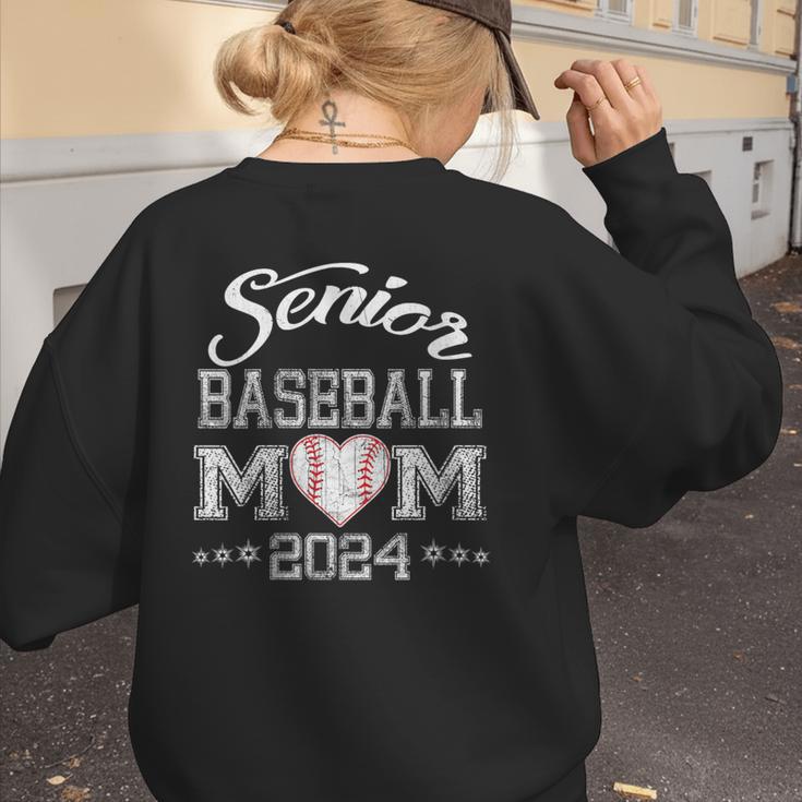 Senior Baseball Mom 2024 Class Of 2024 Graduation Women's Sweatshirt Back Print Senior Baseball Mom 2024 Class Of 2024 Graduation Women's Sweatshirt Back Print
