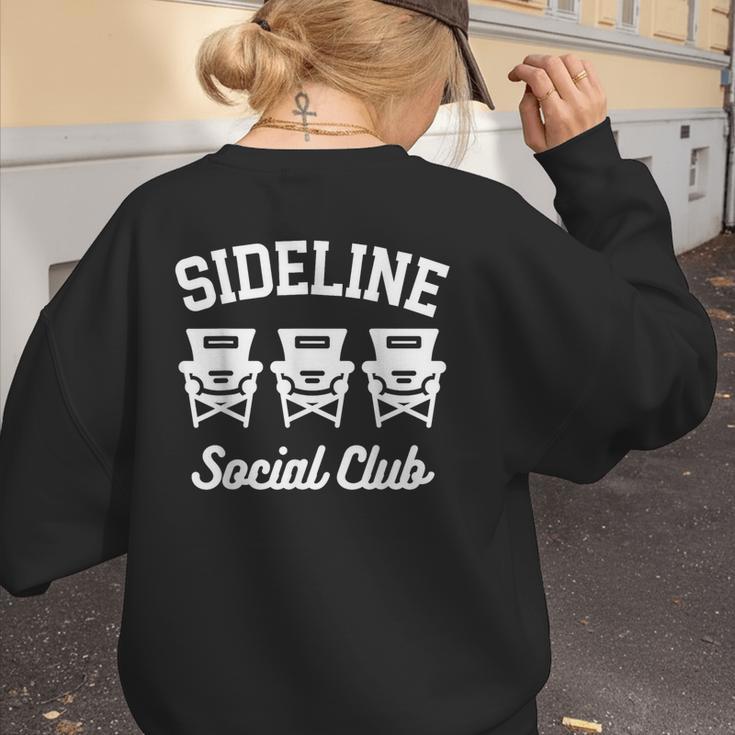 Sideline Social Club Baseball Mom Shirt Women's Sweatshirt Back Print Sideline Social Club Baseball Mom Shirt Women's Sweatshirt Back Print