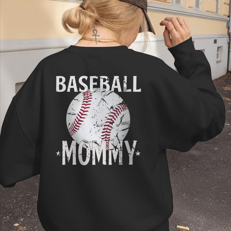 Vintage Baseball Mommy Mother's Day Sports Lover Mom Women's Sweatshirt Back Print Vintage Baseball Mommy Mother's Day Sports Lover Mom Women's Sweatshirt Back Print
