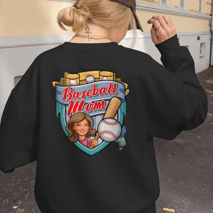 Womens Baseball Mom Mama Mother's In My Baseball Mom Era Women's Sweatshirt Back Print Womens Baseball Mom Mama Mother's In My Baseball Mom Era Women's Sweatshirt Back Print