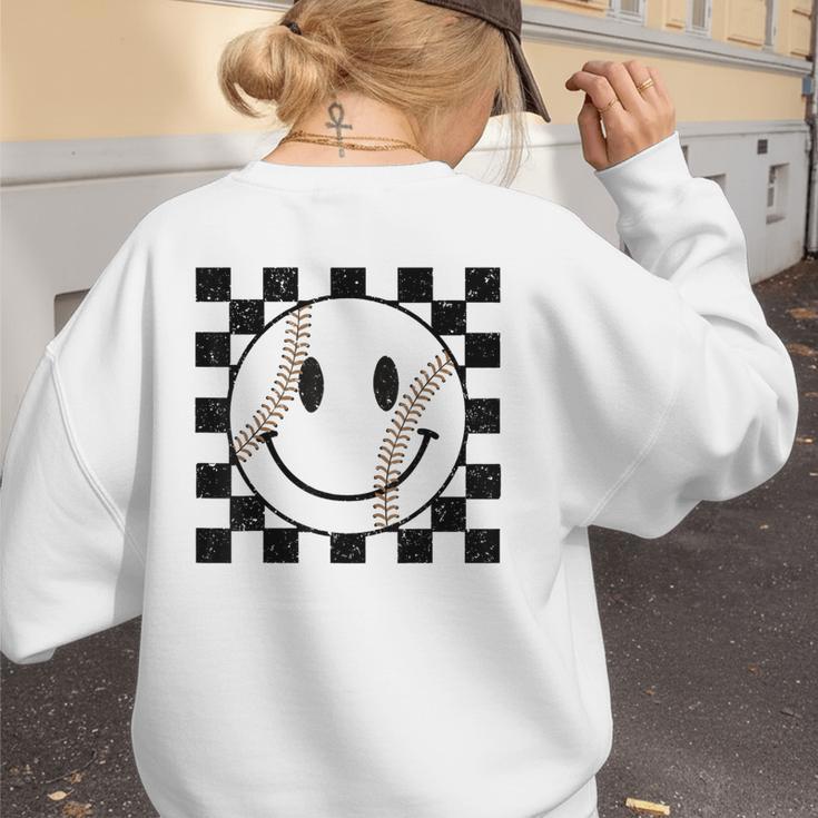 Baseball Game Day Baseball Mom Women's Sweatshirt Back Print