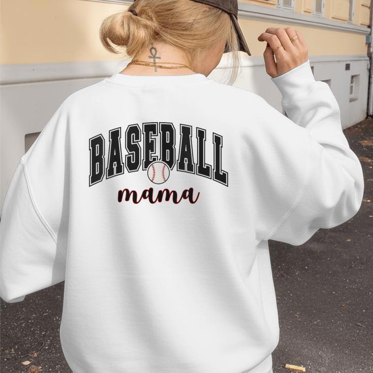 Baseball Mama Cute Women Team Mom Or Baseball Mom Sports Women's Sweatshirt Back Print Baseball Mama Cute Women Team Mom Or Baseball Mom Sports Women's Sweatshirt Back Print