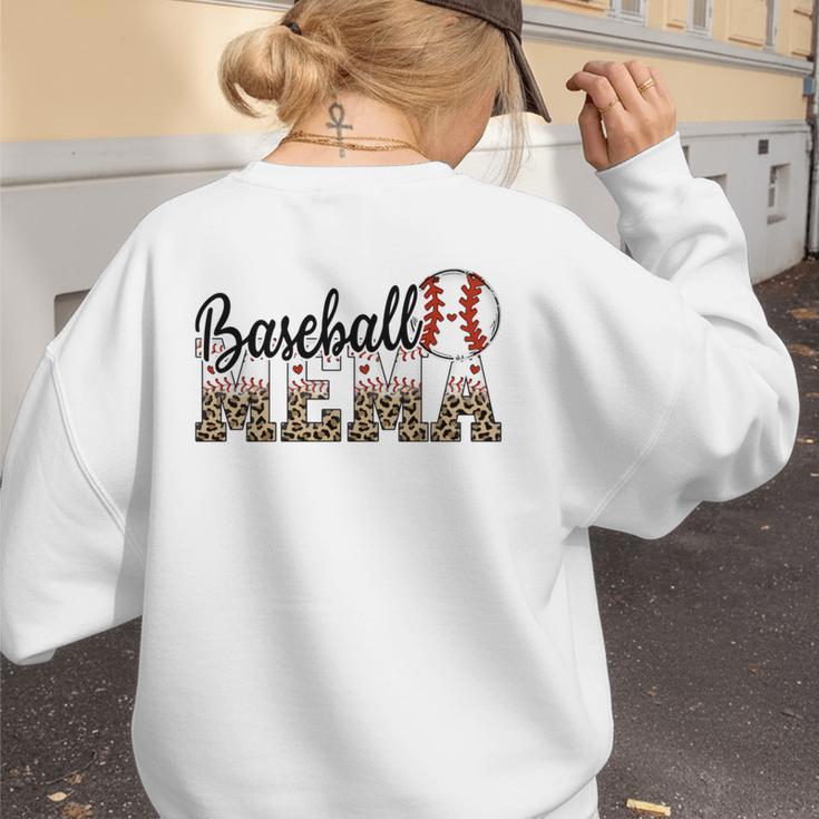 Baseball Mema Women BallPark Mema Baseball Mom Mother's Day Women's Sweatshirt Back Print Baseball Mema Women BallPark Mema Baseball Mom Mother's Day Women's Sweatshirt Back Print