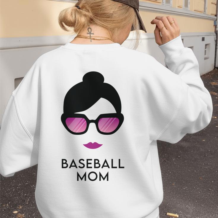 Baseball Mom Activity Mom Women's Sweatshirt Back Print