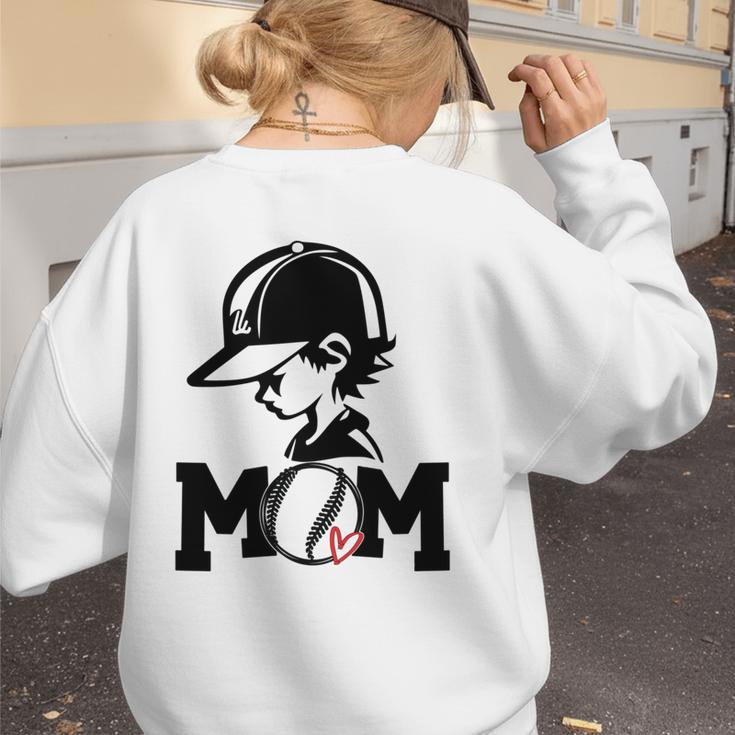 Baseball Mom American Baseball Cate Baseball Kid Women's Sweatshirt Back Print Baseball Mom American Baseball Cate Baseball Kid Women's Sweatshirt Back Print