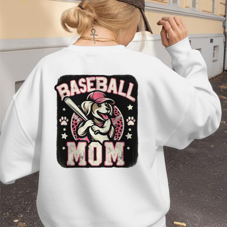 Baseball Mom Dog Mother's In My Baseball Mom Era Women's Sweatshirt Back Print