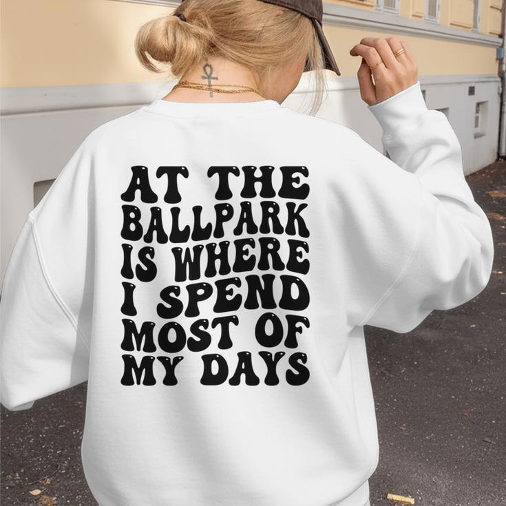 Baseball Mom Good For Baseball Boys Kids Men Women Women's Sweatshirt Back Print Baseball Mom Good For Baseball Boys Kids Men Women Women's Sweatshirt Back Print