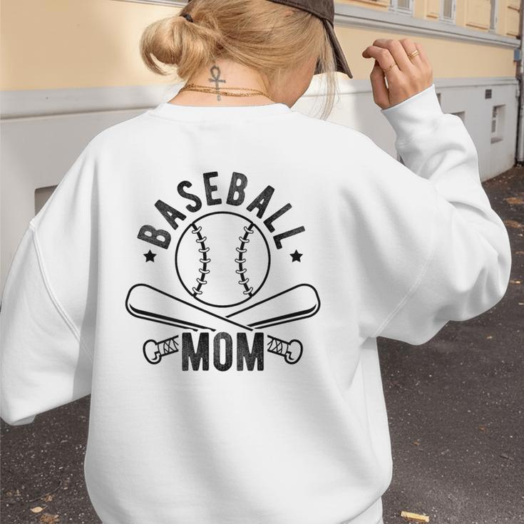 Baseball Mom Homerun Best Mom Sport Athlete Women's Sweatshirt Back Print Baseball Mom Homerun Best Mom Sport Athlete Women's Sweatshirt Back Print