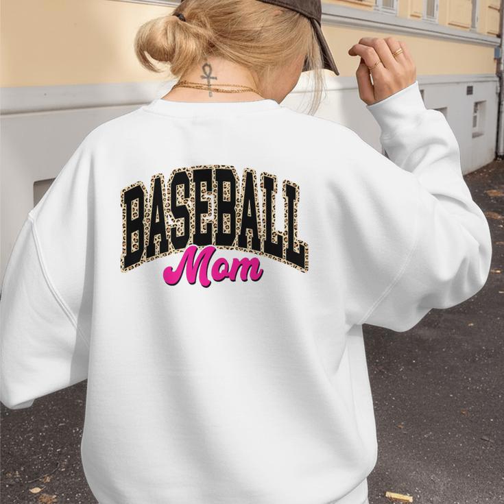 Baseball Mom Leopard Baseball Mama Life Girls Women Baller Premium Women's Sweatshirt Back Print Baseball Mom Leopard Baseball Mama Life Girls Women Baller Premium Women's Sweatshirt Back Print