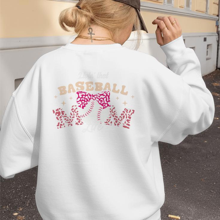 Baseball Mom Livin That Baseball Mom Life Premium Women's Sweatshirt Back Print Baseball Mom Livin That Baseball Mom Life Premium Women's Sweatshirt Back Print