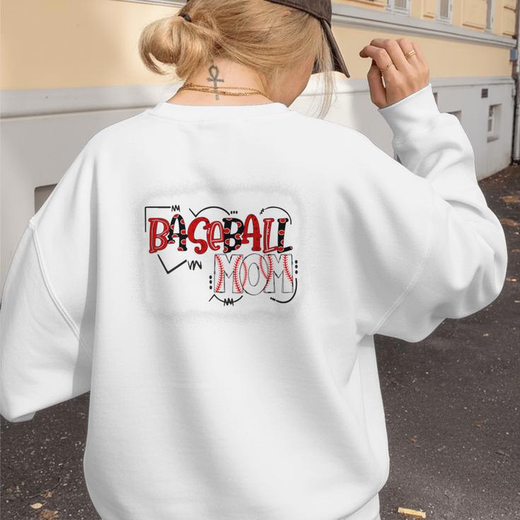 Baseball Mom Mommy Baseball Player Premium Women's Sweatshirt Back Print Baseball Mom Mommy Baseball Player Premium Women's Sweatshirt Back Print