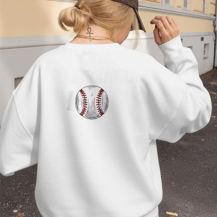 Baseball MOM Mother's Day Baseball Game Cheer Mom Raglan Baseball Tee Women's Sweatshirt Back Print Baseball MOM Mother's Day Baseball Game Cheer Mom Raglan Baseball Tee Women's Sweatshirt Back Print