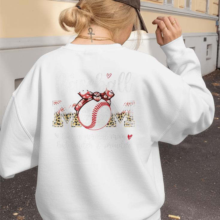 Baseball Mom Like A Normal Mom But Louder & Prouder Women Premium Women's Sweatshirt Back Print