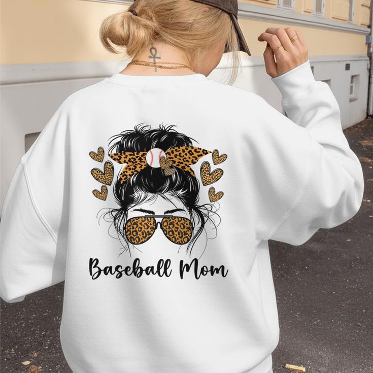 Baseball Mom Baseball Player Mom Women's Sweatshirt Back Print