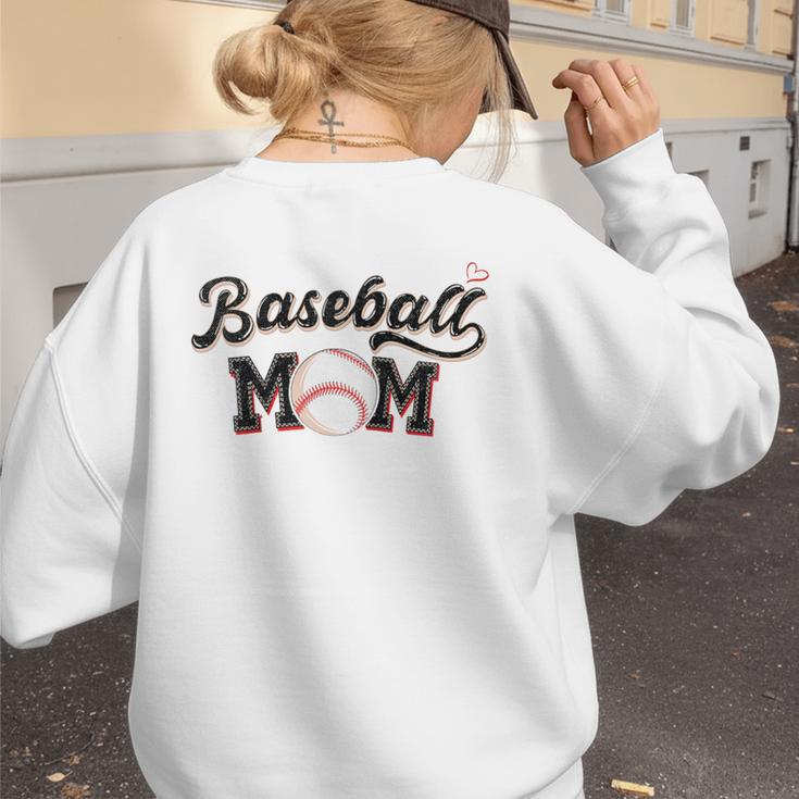 Baseball Mom Baseball Raglan Baseball Tee Women's Sweatshirt Back Print Baseball Mom Baseball Raglan Baseball Tee Women's Sweatshirt Back Print