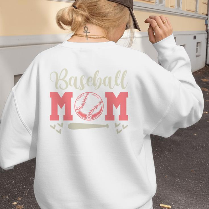 Baseball Mom Baseball Season Sports Mom Baseball Mama Women's Sweatshirt Back Print Baseball Mom Baseball Season Sports Mom Baseball Mama Women's Sweatshirt Back Print