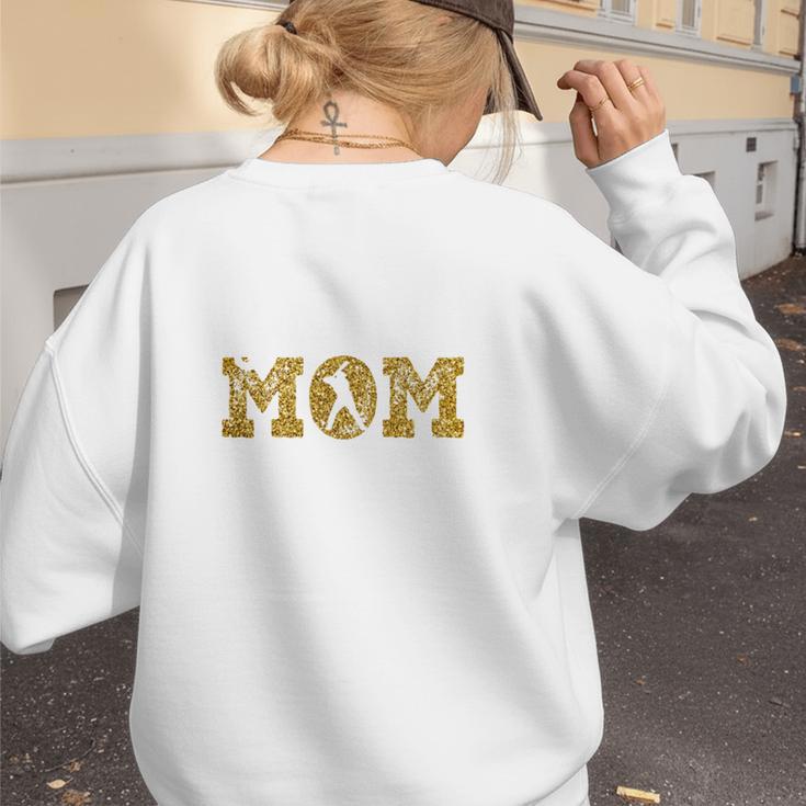 Baseball Mom Sport Baseball Lover Mother's Day Women's Sweatshirt Back Print