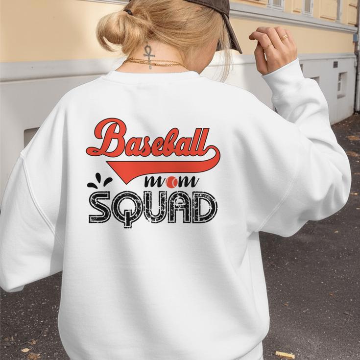 Baseball Mom Squad For Baseball Mom Women's Sweatshirt Back Print Baseball Mom Squad For Baseball Mom Women's Sweatshirt Back Print